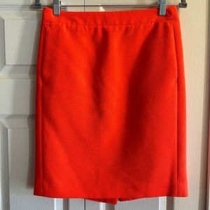 J. Crew Red Pencil Skirt